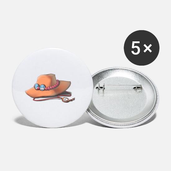 One Piece Ace Hat Small Buttons Spreadshirt