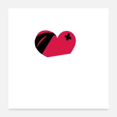 Injured Rowdy Love Heart Treasure Box - Poster