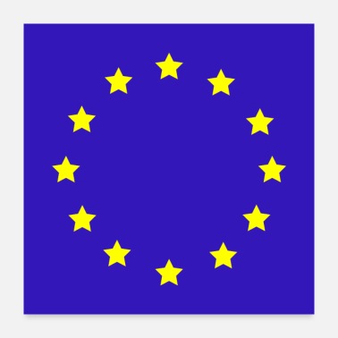 Frankfurt The flag of the EU - Poster