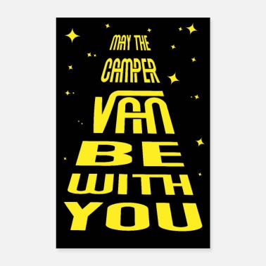 Camping funny camping camper van quote caravan poster - Poster