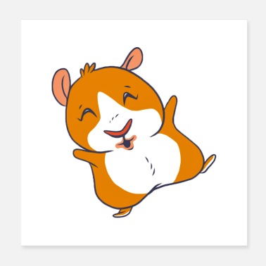 Hamster happy hamster - Poster