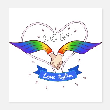 Gay Rights LGBT Love Together, Gay Pride, Gay, Gay Pride Gift - Poster