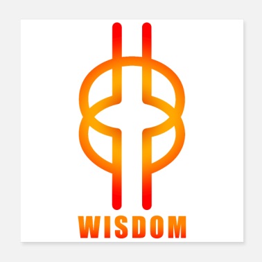 Ghana Adinkra Symbol Wisdom Knot Nyansapo Gift Idea - Poster
