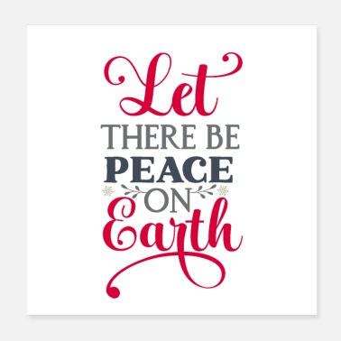 Sign Let there be peace on - Poster