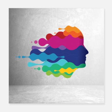 Colour Colourful thoughts - Poster