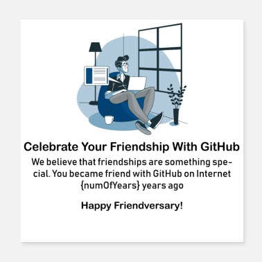 Friendship Friendship with GitHub - Poster