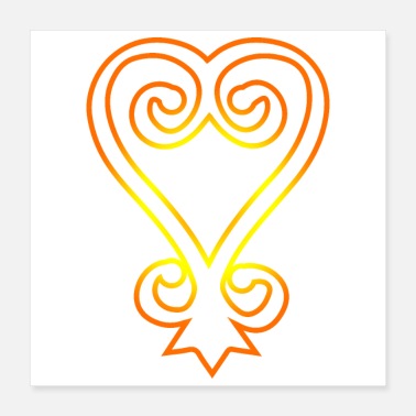 Ghana Adinkra Symbols Sankofa Gift Idea - Poster