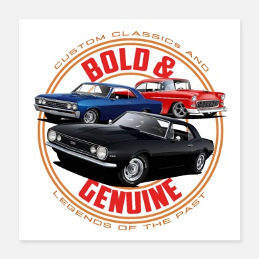 Muscle Car Triple Muscle Cars - Poster