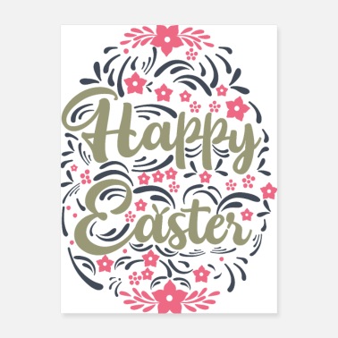 Floppy Ears Happy Easter - Poster