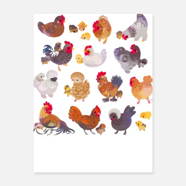 Plymouth Chicken and Chick Active - Poster