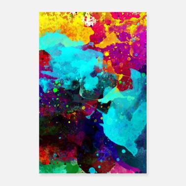 Color Splash Posters Unique Designs Spreadshirt