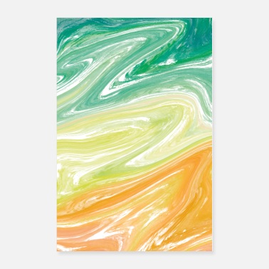 Design marble green 24x36 - Poster