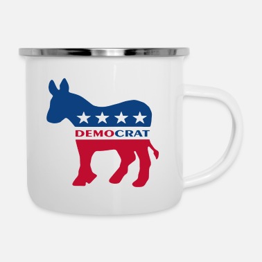 Democratic Party Democrat Party Logo - Enamel Mug