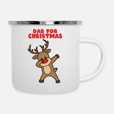 Reindeer Dab for Christmas Reindeer - Enamel Mug
