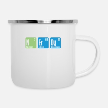 Nerdy Nerdy chemistry periodic table - Enamel Mug