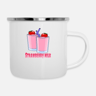 Fruit Strawberry milk - Enamel Mug