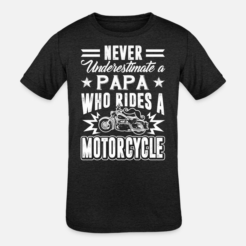 Ton papa mon papa Biker-enfants shirt Funshirt Rocker Kids moto