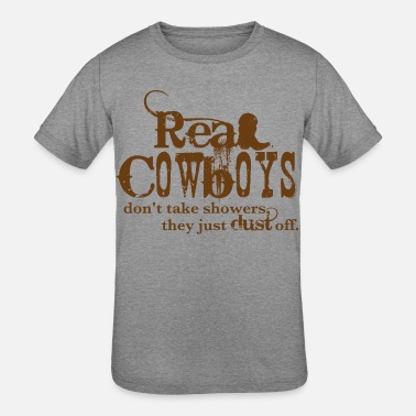 Cowboy Real Cowboys - Kids&#39; Tri-Blend T-Shirt