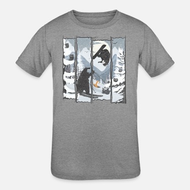 Owl Wild Snow - Kids&#39; Tri-Blend T-Shirt
