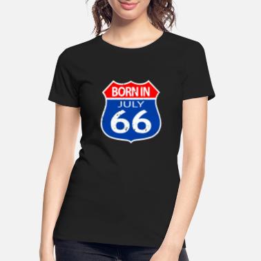 Route 66 Autumn Scene Organic Women's Lover T-shirt