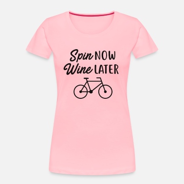 Womens Cycling Shirt Womens Spinning Shirt Spin Now Wine Later 