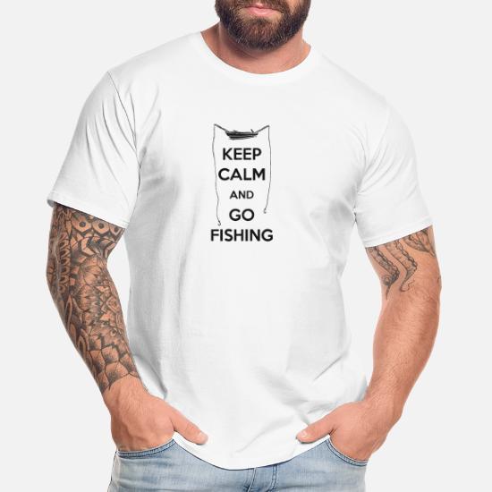 Mens Funny T-Shirt Keep Calm & Go Fishing 