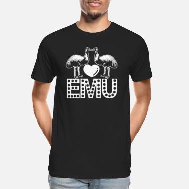 Love Emu Emoji Tee Shirt Design for Men and Women Emu Cool Tshirt