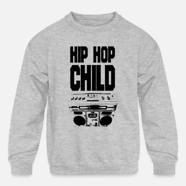 hiphopchild_black - Kids&#39; Crewneck Sweatshirt