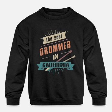 Drummer Of California - Kids&#39; Crewneck Sweatshirt