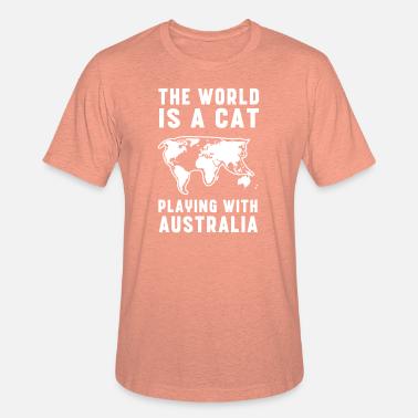 The World Is A Cat Playing With Australia Women S T Shirt Spreadshirt