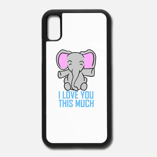 Elephant I Love You This Much Valentine S Day Gift Iphone X Case