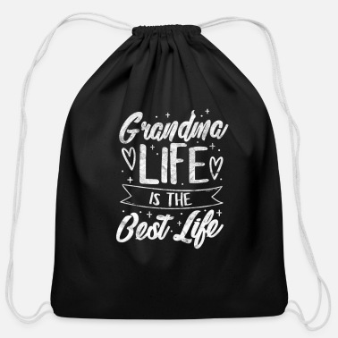 Grandson Grandma Life Is The Best Life - Cotton Drawstring Bag