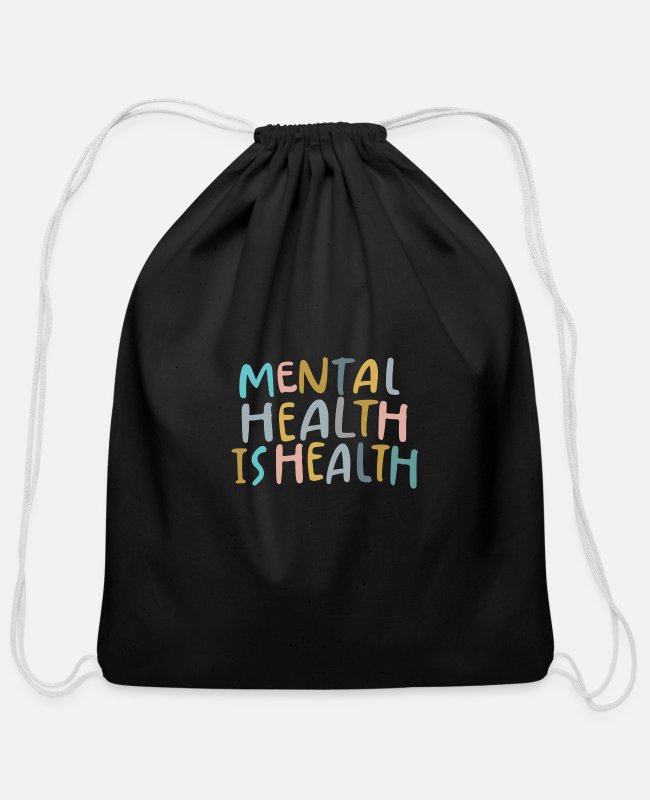 Mental Health Drawstring Backpacks 