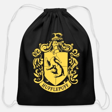 Harry Potter Hufflepuff Coat of Arms - Cotton Drawstring Bag