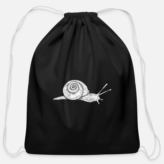 Drawstring Backpack Cute Snail Rucksack