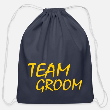 Team Groom Team Groom - Cotton Drawstring Bag
