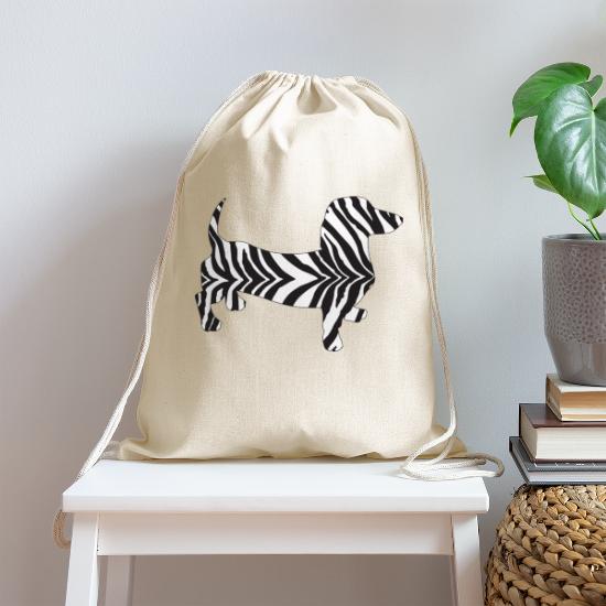 One Size Red Trim Zebra World Traveler 15 Inch Drawstring Backpack Bag