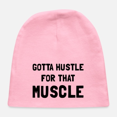 Exercise Hustle For Muscle Black - Baby Cap