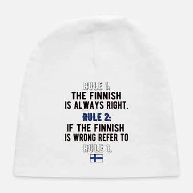 Born In Proud Finnish Roots Finland Flag Finnish Heritage - Baby Cap