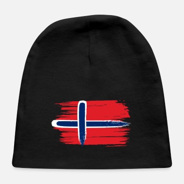 Norway Brushstroke Flag of Norway - Baby Cap