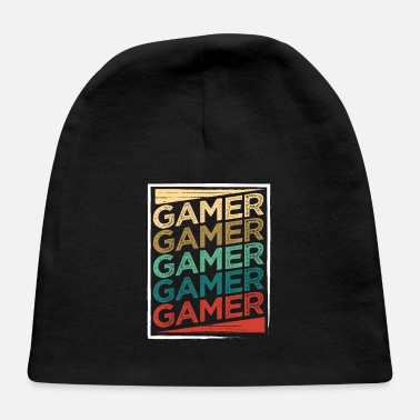 Gamer Gamer Vintage Gamer Gamer Gamer Gamer Gamer - Baby Cap