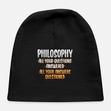 Philosophy Philosophy Meme for Philosophy Student - Baby Cap