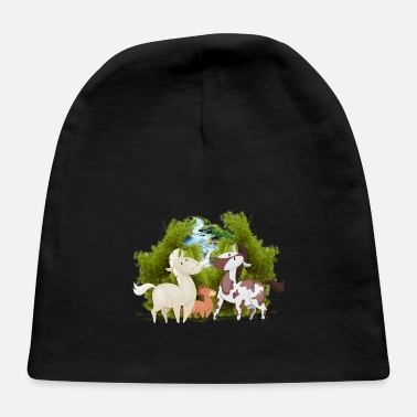 Meadow Horses in Meadow - Baby Cap