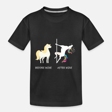 Wine Festival Unicorn Before Wine After Wine - Toddler Organic T-Shirt