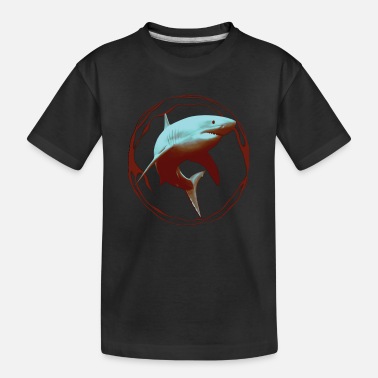 White Great White Shark - Toddler Organic T-Shirt