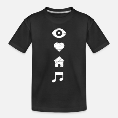 Music I Love House Music - Toddler Organic T-Shirt