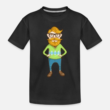 Hipster Hipster Ginger Hipster Redhead Hipster Guy - Toddler Organic T-Shirt