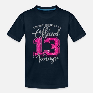 Rainbow 13th Birthday Official Teenager Level 13 - Toddler Organic T-Shirt
