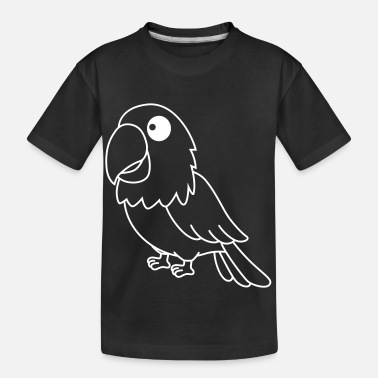 Comic Parrot cartoon animal - Kid’s Organic T-Shirt