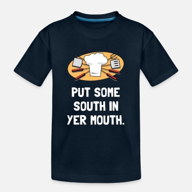 Mouth BBQ South In Mouth Funny - Kid’s Organic T-Shirt